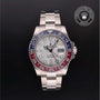 Rolex Certified Pre-owned GMT II M126719BLRO-0002 front on black background