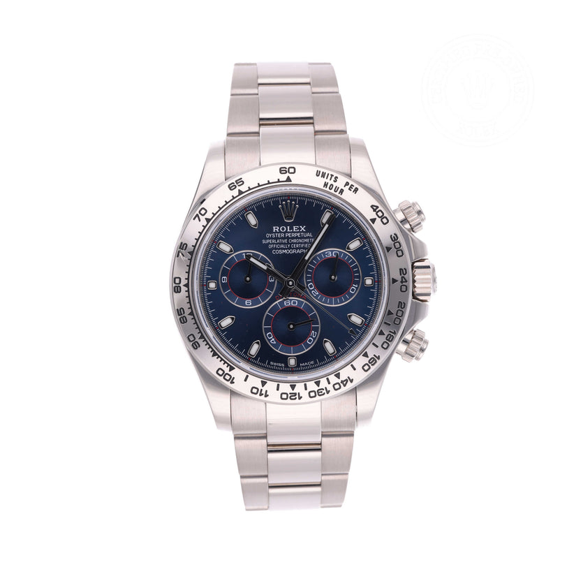 Rolex Certified Pre-owned Daytona M116509-0071 front on white background