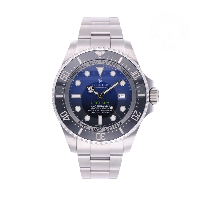 Rolex Certified Pre-owned Deep Sea M116660-0003 front on white background