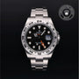Rolex Certified Pre-owned Explorer II M216570-0002 front on black background