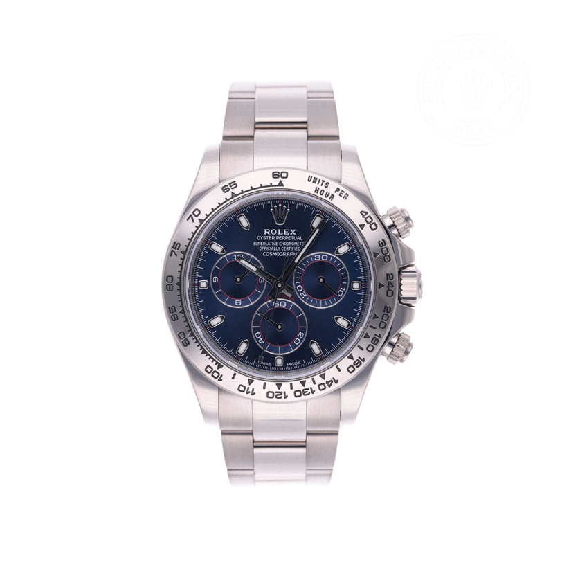 Rolex Certified Pre-owned Daytona M116509-0071 front on white background