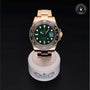 Rolex Certified Pre-owned GMT II M116718LN-0002 front on black background