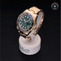 Rolex Certified Pre-owned GMT II M116718LN-0002 front on black background