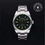Rolex Certified Pre-owned Milgauss M116400GV-0001 front on black background
