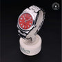 Rolex Certified Pre-owned Oyster Perpetual M124300-0007 front on black background
