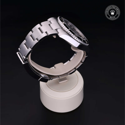 Rolex Certified Pre-owned Submariner Non Date M114060-0002 front on black background