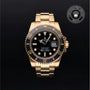 Rolex Certified Pre-owned Submariner Date M116618LN-0001 front on black background
