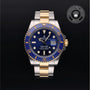 Rolex Certified Pre-owned Submariner Date M126613LB-0002 front on black background