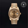 Rolex Certified Pre-owned Day-date M228238-0005 front on black background