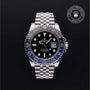 Rolex Certified Pre-owned GMT M126710BLNR-0002 front on black background