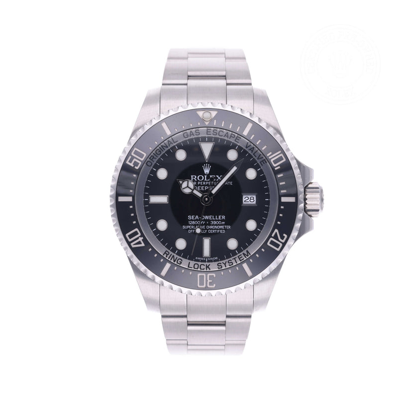 Rolex Certified Pre-owned Deep Sea M116660-0001 front on white background