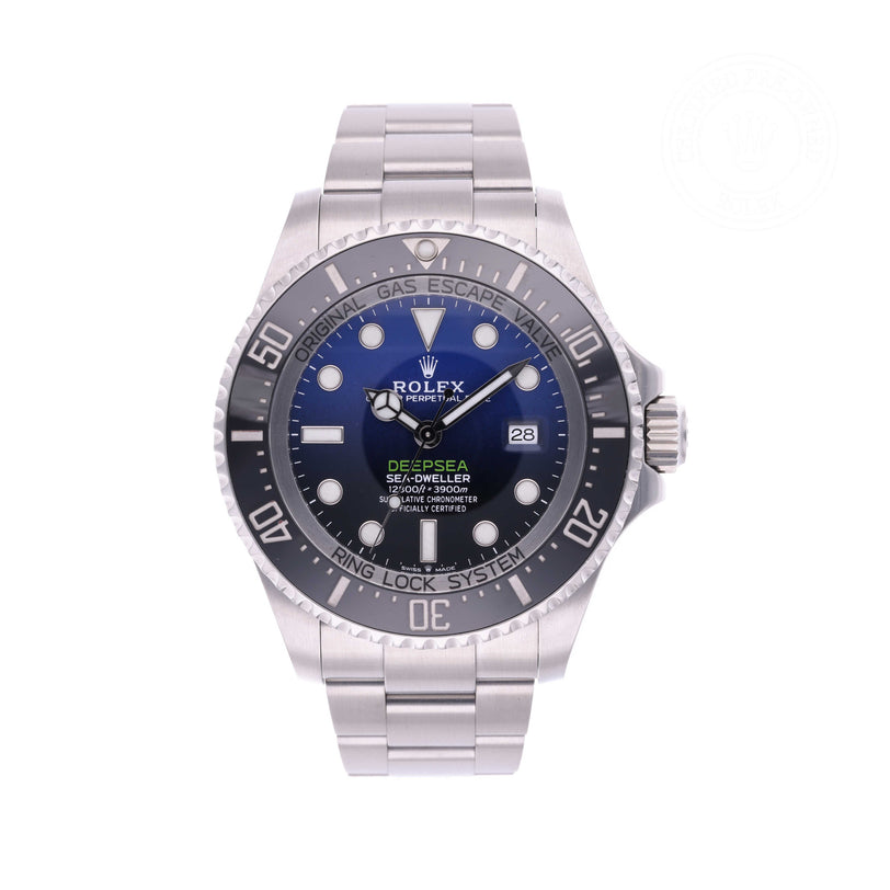 Rolex Certified Pre-owned Deep Sea M126660-0002 front on white background