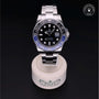 Rolex Certified Pre-owned GMT M116710BLNR-0002 front on black background