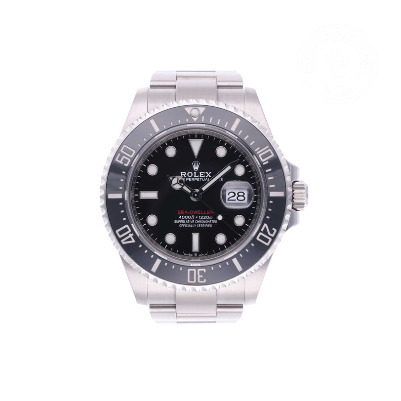 Rolex Certified Pre-owned Sea-Dweller M126600-0001 front on white background