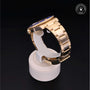 Rolex Certified Pre-owned Submariner Date M116618LB-0001 front on black background