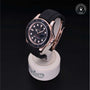 Rolex Certified Pre-owned Yacht-Master M116655-0002 front on black background