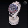 Rolex Certified Pre-owned GMT II M116719BLRO-0001 front on black background
