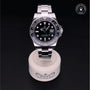 Rolex Certified Pre-owned GMT M116710LN-0001 front on black background