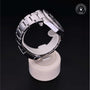 Rolex Certified Pre-owned GMT M116710LN-0001 front on black background
