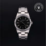 Rolex Certified Pre-owned Air-King M14010M-0012 front on black background