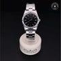 Rolex Certified Pre-owned Air-King M14010M-0012 front on black background
