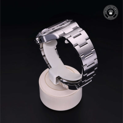 Rolex Certified Pre-owned Explorer II M226570-0001 front on black background
