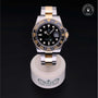 Rolex Certified Pre-owned GMT M116713LN-0001 front on black background