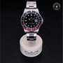 Rolex Certified Pre-owned GMT II M16710-0009 front on black background