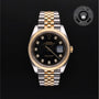 Rolex Certified Pre-owned Datejust M126333-0006 front on black background