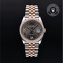 Rolex Certified Pre-owned Datejust M126281RBR-0011 front on black background