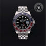 Rolex Certified Pre-owned GMT M126710BLRO-0001 front on black background