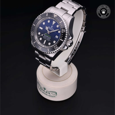Rolex Certified Pre-owned Deep Sea M126660-0002 front on black background