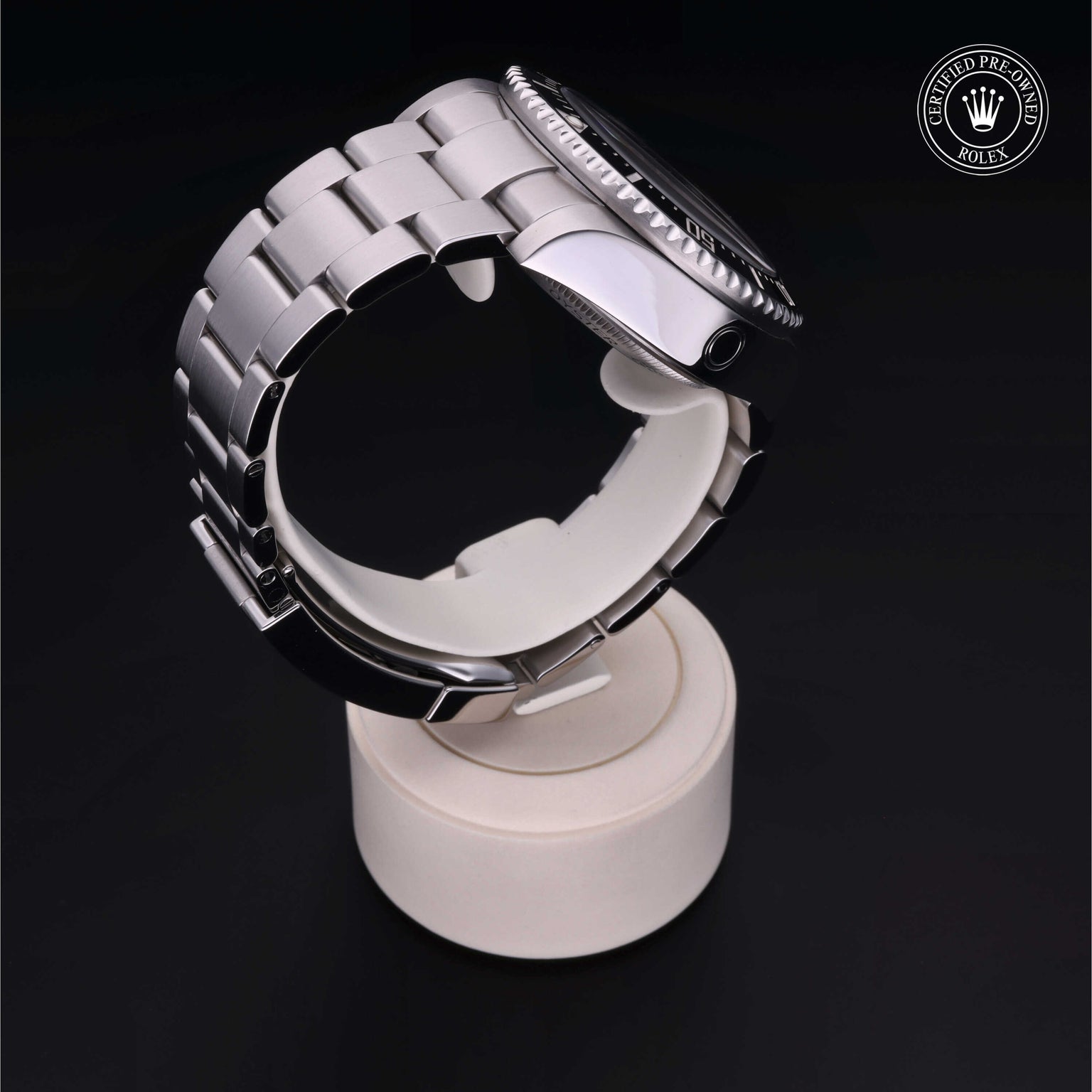 Rolex Certified Pre-owned Deep Sea M126660-0002 front on black background