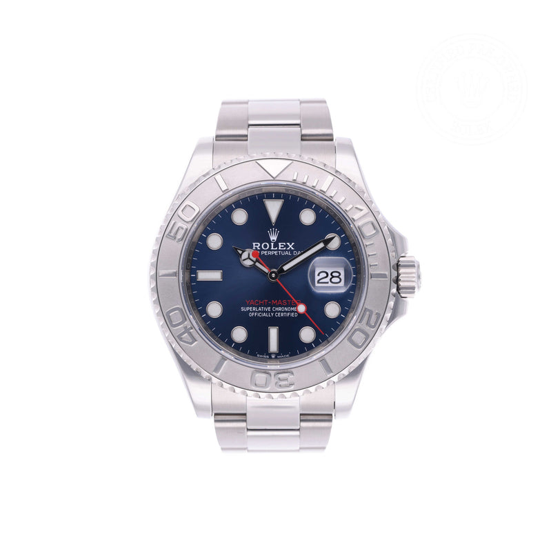 Rolex Certified Pre-owned Yacht-Master M126622-0002 front on white background