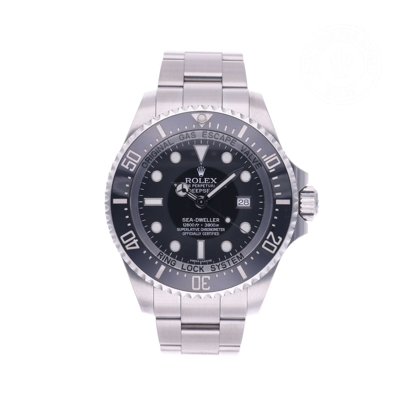 Rolex Certified Pre-owned Sea-Dweller M116660-0001 front on white background