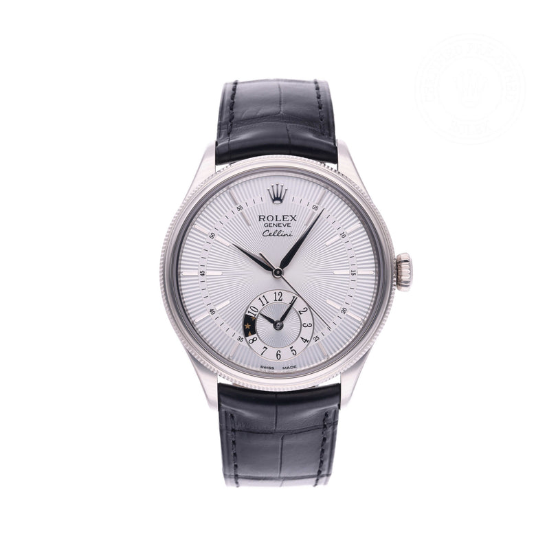 Rolex Certified Pre-owned Cellini M50529-0006 front on white background