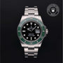 Rolex Certified Pre-owned Submariner M126610LV-0002 front on black background