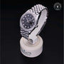 Rolex Certified Pre-owned Datejust M126284RBR-0019 front on black background