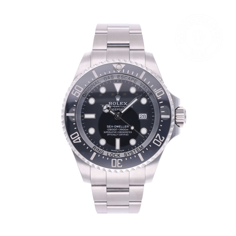 Rolex Certified Pre-owned Sea-Dweller M116660-0001 front on white background