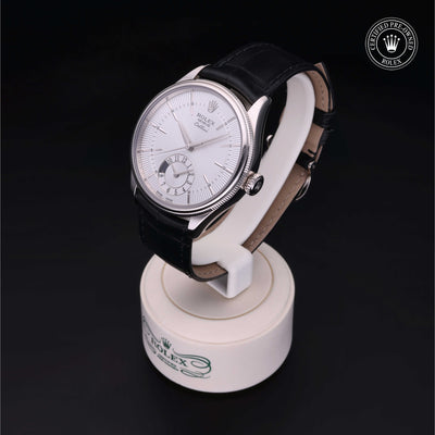 Rolex Certified Pre-owned Cellini M50529-0004 front on black background