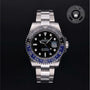 Rolex Certified Pre-owned GMT M126710BLNR-0003 front on black background