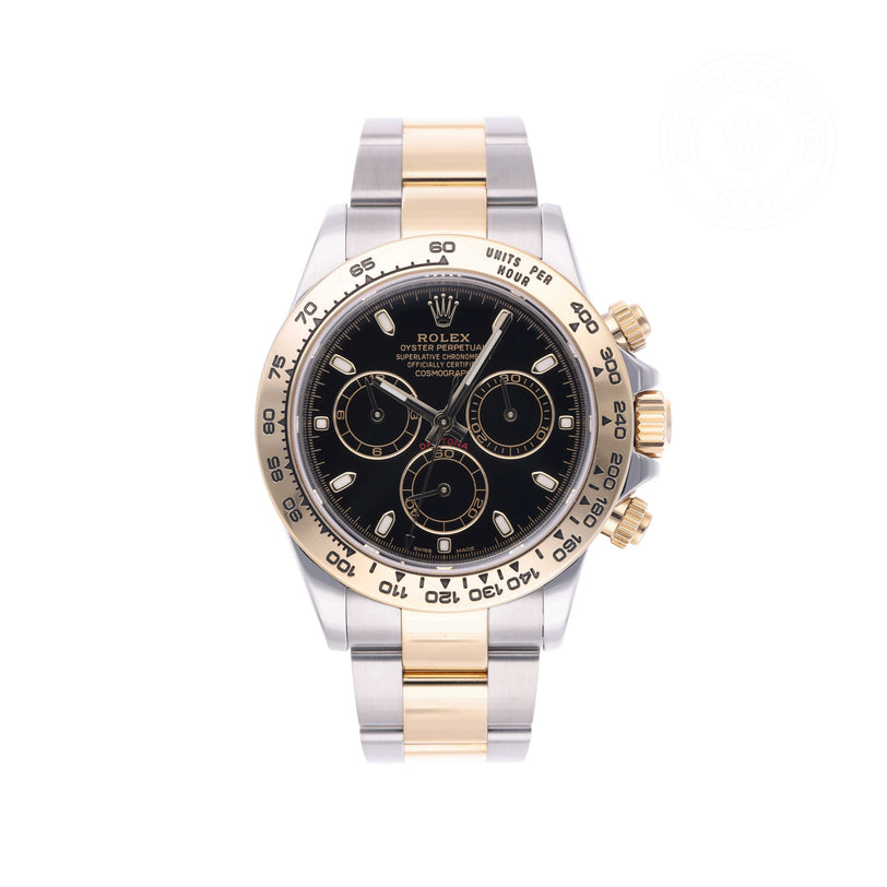 Rolex Certified Pre-owned Daytona M116503-0004 front on white background