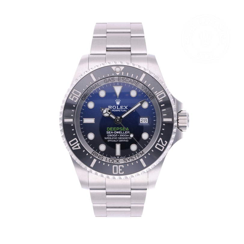 Rolex Certified Pre-owned Sea-Dweller M126660-0002 front on white background