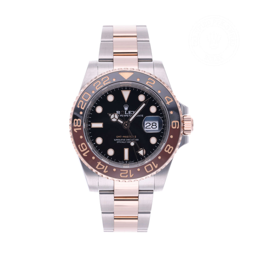 Rolex Certified Pre-owned GMT M126711CHNR-0002 front on white background