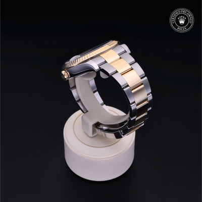 Rolex Certified Pre-owned Datejust M116333-0008 front on black background