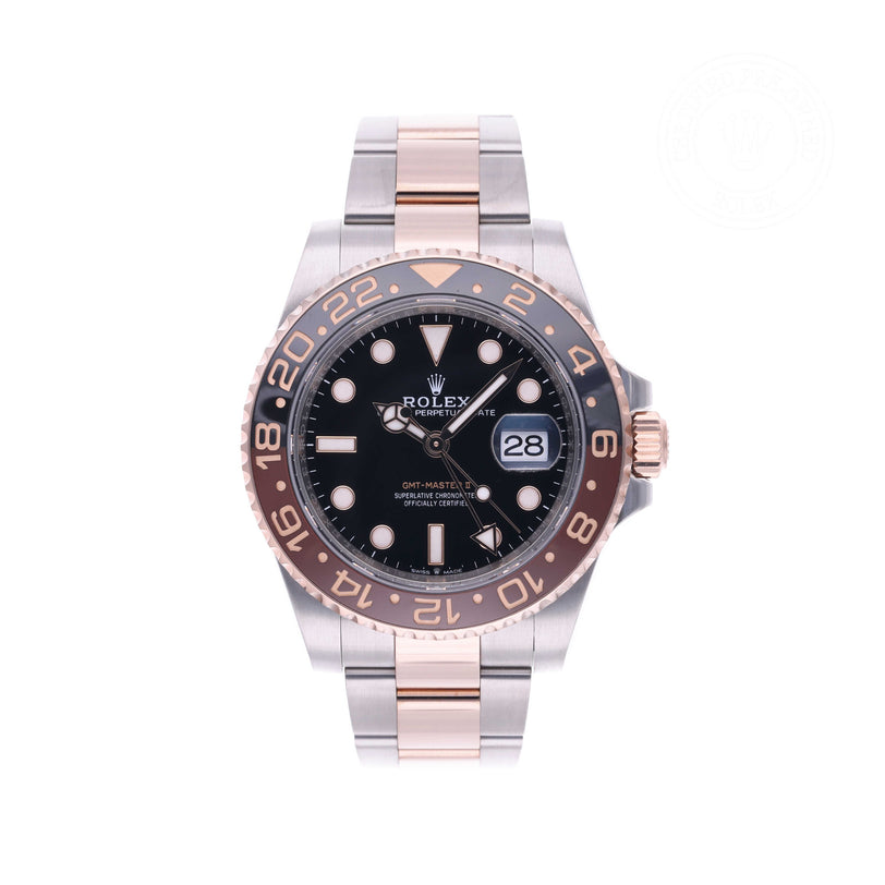 Rolex Certified Pre-owned GMT II M126711CHNR-0002 front on white background