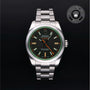 Rolex Certified Pre-owned Milgauss M116400GV-0001 front on black background