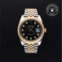 Rolex Certified Pre-owned Datejust M126333-0006 front on black background
