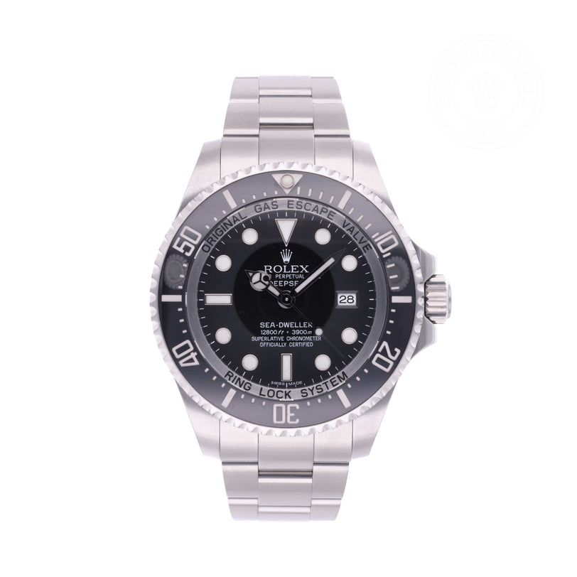 Rolex Certified Pre-owned Sea-Dweller M116660-0001 front on white background