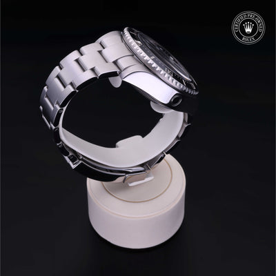 Rolex Certified Pre-owned Sea-Dweller M116660-0001 front on black background